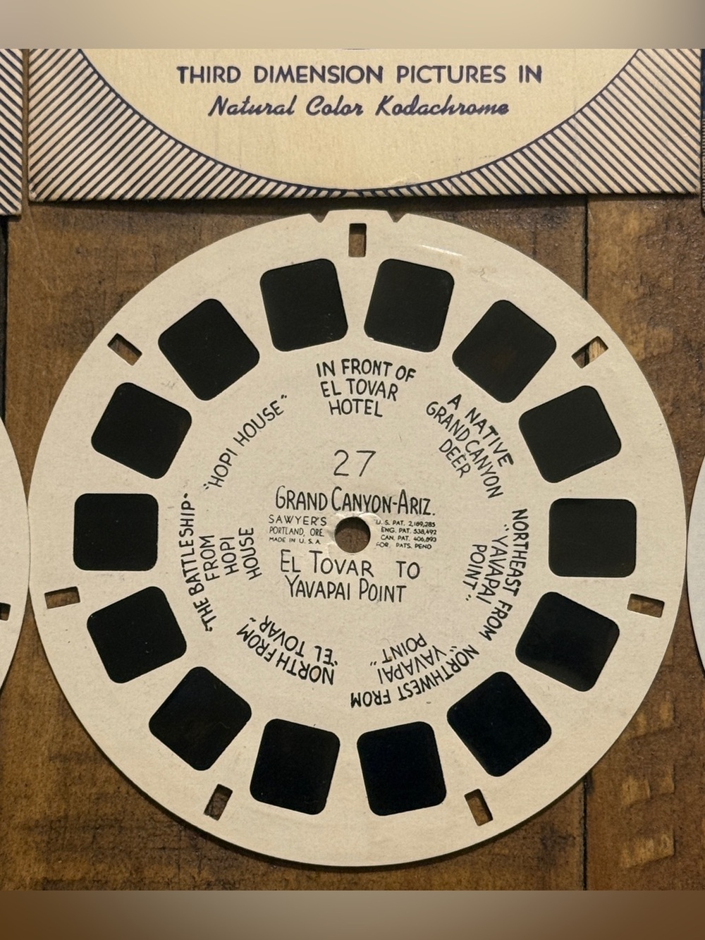 Vintage 1940s Sawyer’s View-Master Reels 7-Piece Set Kodachrome National Parks - Picture 8 of 9